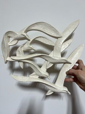 Vintage Seagull Wall Art Sculpture 70s wall decor retro art bird decor